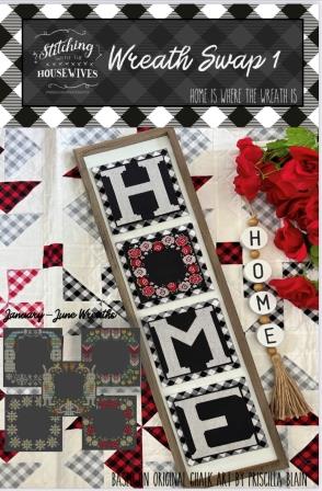 Stitching With The Housewives - HOME Is Where The Wreath Is - Wreath Swap 1