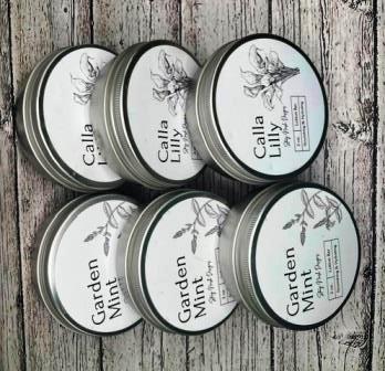 Stacy Nash Designs - Lotion Bar-Stacy Nash Designs - Lotion Bar, GARDEN MINT, CALLA LILY, coconut, hand lotion, cross stitch 