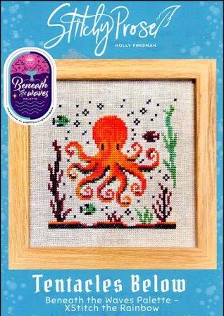 Stitchy Prose - XStitch the Rainbow - Beneath the Waves - Tentacles Below-Stitchy Prose - XStitch the Rainbow - Beneath the Waves - Tentacles Below, octopus, Cottage Garden Threads, 2026, cross stitch