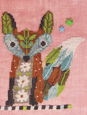 SamSarah Design Studio - Out of the Woods - Fox-SamSarah Design Studio - Out of the Woods - Fox, woods, forest, cross stitch 