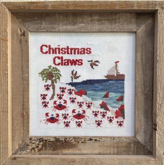 Salty Stitcher Designs - Christmas Claws-Salty Stitcher Designs - Christmas Claws, Christmas Island, crabs, Australia, migration, cross stitch