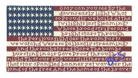 Susanammcrossstitch - Love USA-Susanammcrossstitch - Love USA, American flag, patriotic, Star Spangled flag, USA, cross stitch 