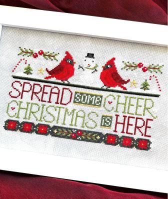 Sweet Wing Studio - WordyBirds 12 December-Sweet Wing Studio - WordyBirds 12 December, Christmas, cardinal, snowman, 2026 Needlework Marketplace Release, cross stitch