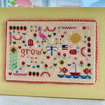 Sweet Wing Studio - A Little Summer-Sweet Wing Studio - A Little Summer, flamingo, sun, sailboat, motifs, cross stitch