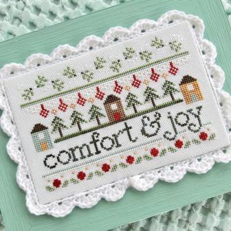 Sweet Wing Studio - Comfort & Joy-Sweet Wing Studio - Comfort  Joy, home, trees, flowers, Romans 1513, cross stitch