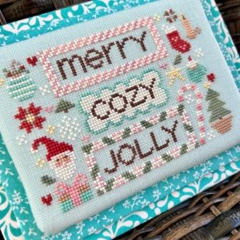Sweet Wing Studio - Merry Cozy Jolly-Sweet Wing Studio - Merry Cozy Jolly, Christmas, decorations, Santa Claus, Christmas tree, gifts, ornaments, Christmas stocking, cross stitch