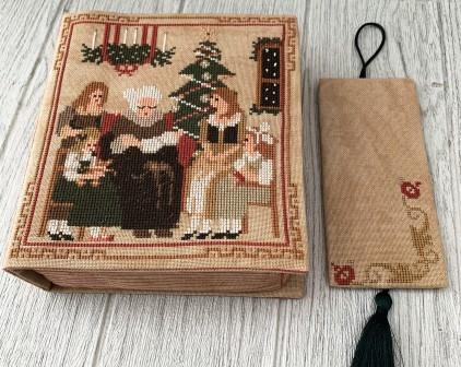 Twin Peak Primitives - Story Time Needlecase-Twin Peak Primitives - Story Time Needlecase, Little Women, Louisa May Alcott, family, sisters, cross stitch, needles, 