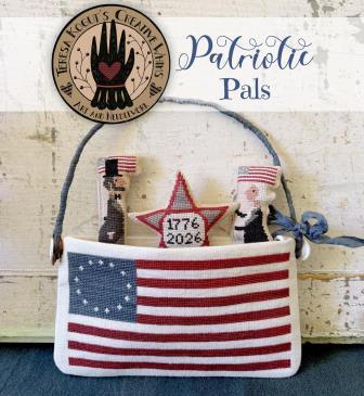 Teresa Kogut - Patriotic Pals-Teresa Kogut - Patriotic Pals, 250 Celebration, USA, America, 4th of July, freedom, cross stitch