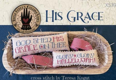 Teresa Kogut - His Grace-Teresa Kogut - His Grace, God, faith, glory, pillows, USA, cross stitch