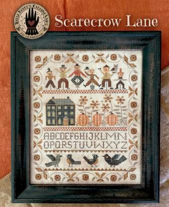 Teresa Kogut - Scarecrow Lane-Teresa Kogut - Scarecrow Lane, pumpkins, crows, sampler, scarecrow, fall, cross stitch