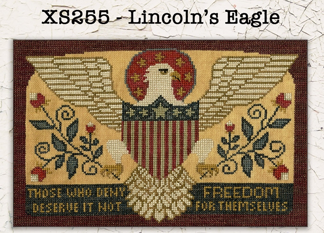 Teresa Kogut - Lincoln's Eagle-Teresa Kogut - Lincolns Eagle, Abraham, America, liberty, freedom, cross stitch 