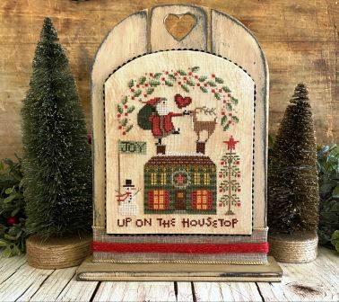 Teresa Kogut - Up on the Housetop Booklet-Teresa Kogut - Up on the Housetop Booklet, Santa Claus, Rudolph, Christmas, house, Christmas tree, joy, cross stitch