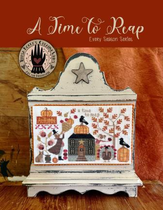 Teresa Kogut - A Time to Reap-Teresa Kogut - A Time to Reap, autumn, fall, crow, cat, pumpkins, turkey, leaves, apples, house, cross stitch