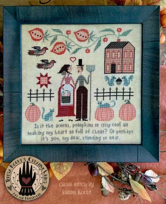 Teresa Kogut - My Dear-Teresa Kogut - My Dear, farmer, farm, pumpkins, flowers, cat, love, marriage, cross stitch