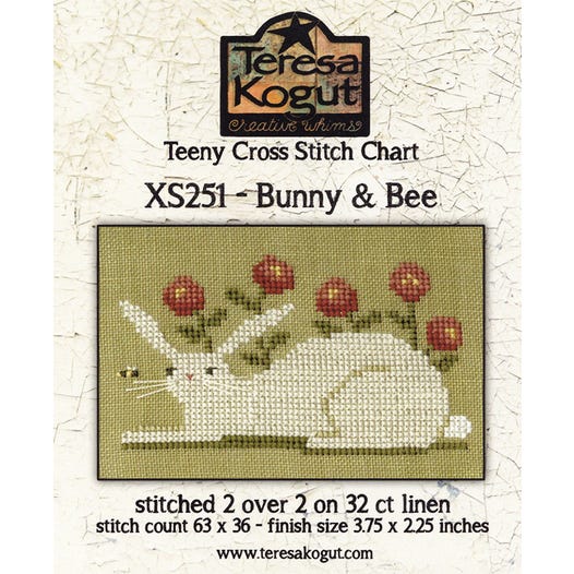Teresa Kogut - Bunny & Bee-Teresa Kogut - Bunny  Bee, Easter, rabbit, bees, flowers, cross stitch 