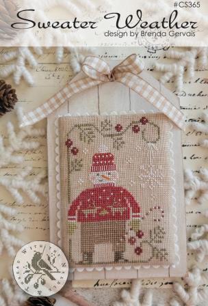 With Thy Needle & Thread - Sweater Weather-With Thy Needle  Thread - Sweater Weather, snowman, winter, snow, peppermint, snowflakes, cross stitch