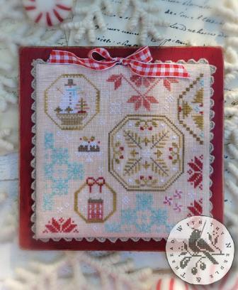 With Thy Needle & Thread - Quaker Snippets No.2-With Thy Needle  Thread - Quaker Snippets No.2, Christmas, winter, sweets, snow, snowman, berries, cross stitch