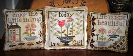 Abby Rose Designs - Just Saying - Set 1-Abby Rose Designs - Just Saying - Set 1, pillows, cross stitch