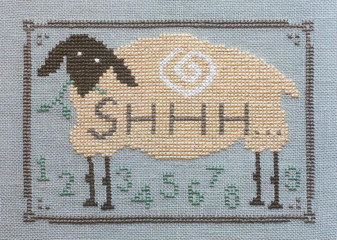 Artful Offerings - Shhhh... Counting Sheep-Artful Offerings - Shhhh... Counting Sheep, sleeping, awake, night, drowsy, cross stitch 