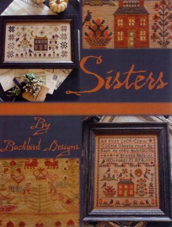 Blackbird Designs - Sisters-Blackbird Designs, Sisters, Halloween, fall, houses, Cross Stitch Patterns