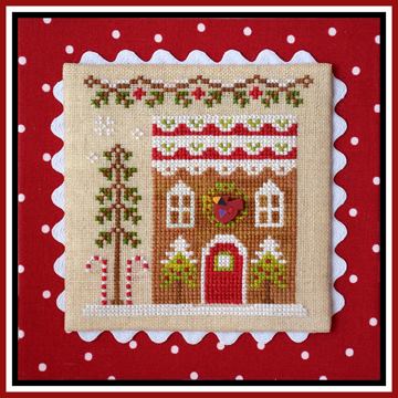 Country Cottage Needleworks - Gingerbread Village - Part 06 - Gingerbread House 4-Country Cottage Needleworks - Gingerbread Village - Part 06 - Gingerbread House 4, Christmas, Santa Claus, Gingerbread man, cross stitch,