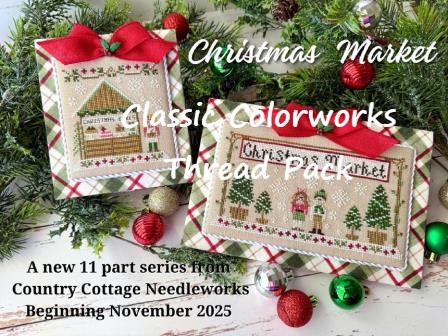 Country Cottage Needleworks - Christmas Market Thread Pack-Country Cottage Needleworks - Christmas Market Thread Pack, Classic Colorworks floss, threads, colors, cross stitch 
