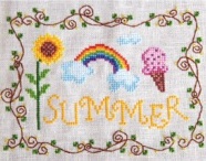 Cottage Garden Samplings - Summer - Cross Stitch Pattern