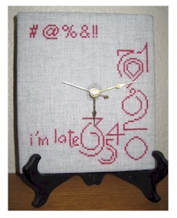 Cross-Stitch-Art - Jumble Clock - Cross Stitch Chart