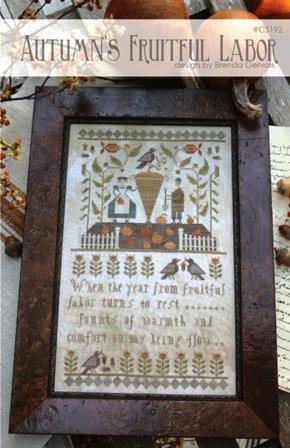 With Thy Needle & Thread - Autumn's Fruitful Labor-With Thy Needle  Thread - Autumns Fruitful Labor, fall, pumpkins, sampler, cross stitch