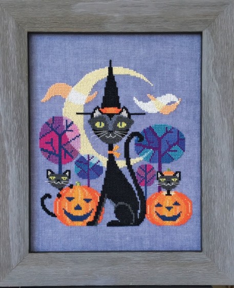 Satsuma Street - Halloween Cat-Satsuma Street - Halloween Cat, Halloween, trick or treat, fall, blakc cat, cross stitch 
