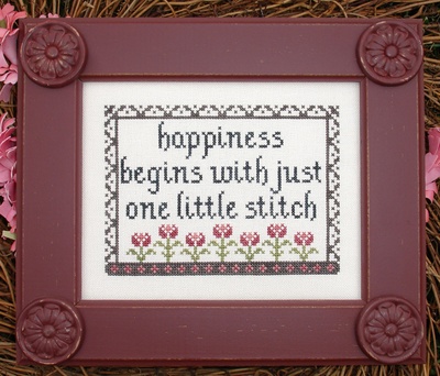 My Big Toe Designs - Happiness Begins with One Little Stitch - Cross Stitch Pattern