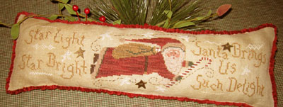 Homespun Elegance - Cinnamon Stick Santa XXIII - Such Delight-Homespun Elegance -Cinnamon Stick Santa XXIII - Such Delight - Cross Stitch Pattern