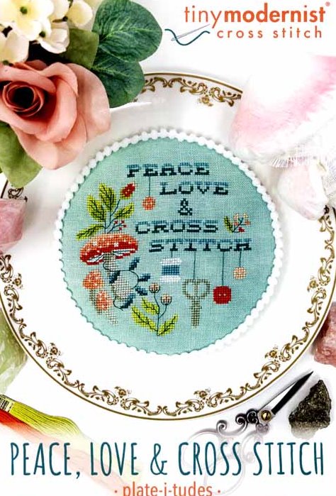 Tiny Modernist - Peace, Love & Cross Stitch-Tiny Modernist - Peace, Love  Cross Stitch