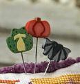 Just Another Button Company - Just Mini Pins - Halloween Haunt-Just Another Button Company - Just Pins - Halloween Haunt - Pin Mini Pack, Halloween, frog, pumpkin, bat, pins, cross stitch 