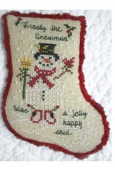 JBW Designs - Frosty the Snowman-JBW Designs - Frosty the Snowman, snowman, Christmas, ornament, cross stitch 