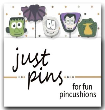 Just Another Button Company - Just Pins - Monster Mash-Just Another Button Company - Just Pins - Monster Mash, Halloween, Frankenstein, bat, frog, ghost, mummy, embellishments, pins, cross stitch, 