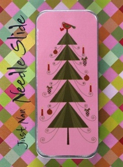 Just Nan - Needle Slide - Pink Christmas-Just Nan - Needle Slide - Pink Christmas, Christmas trees, needles, storage, 