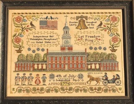 Lila's Studio - Let Freedom Ring-Lilas Studio, Let Freedom Ring, America, USA, 4th of July, Independence, cross stitch, 