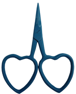 Kelmscott Designs - Little Loves Scissors - Blue-Kelmscott Designs , Little Loves Scissors, Blue, hearts, blue scissors, 