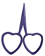 Kelmscott Designs - Little Loves Scissors - Purple-Kelmscott Designs, Little Loves Scissors, Purple, Cross Stitch accessories, needlework, sewing, 