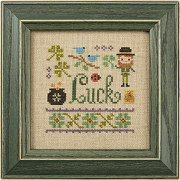 Lizzie Kate - A Little Luck - Cross Stitch Kit-Lizzie Kate, A Little Luck, st patricks day, leprecon, 4 leaf clover,Cross Stitch Kit