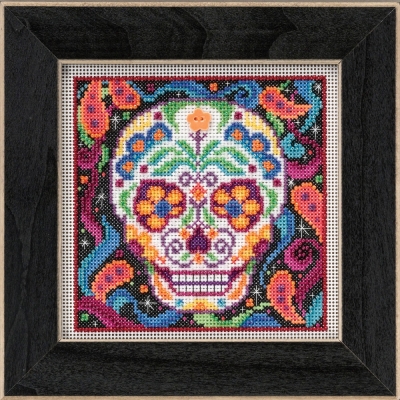 Mill Hill - Autumn Series - Sugar Skull-Mill Hill - Autumn Series - Sugar Skull, paisleys, death, Mexican folk, cross stitch