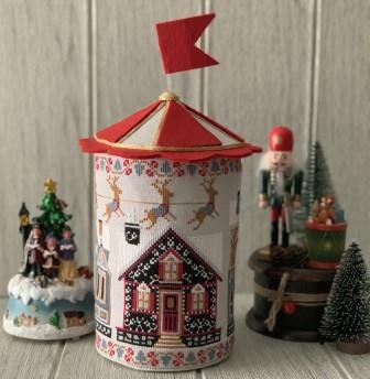 Twin Peak Primitives - Ornamented Christmas Houses-Twin Peak Primitives - Ornamented Christmas Houses, Christmas eve, neighborhood, drum, 