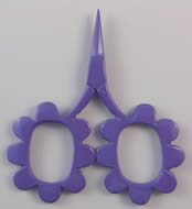 Kelmscott Designs - Flower Power Scissors - Purple-Kelmscott Designs - Flower Power Scissors - Purple, DMC 208, 
