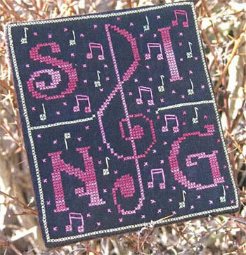 New York Dreamer - Sing - Cross Stitch Pattern-New York Dreamer - Sing - Cross Stitch Pattern