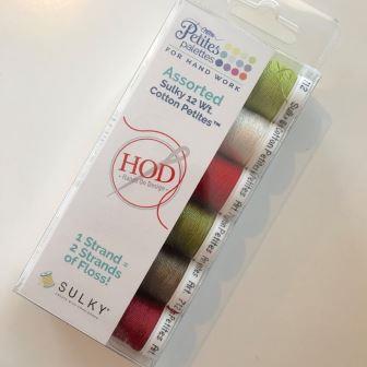 Sulky Thread - 12 wt Cotton Petites Pack for Hands On Design - Cranberry Christmas