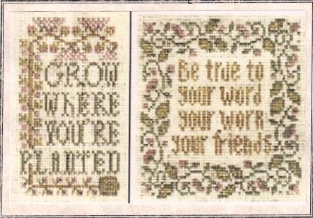 The Sewing Circle - Rules for the Road - Cross Stitch Pattern-The,Sewing,Circle, Rules,for, the, Road,grow where you're planted, sayings, flowers, Cross, Stitch, Pattern,